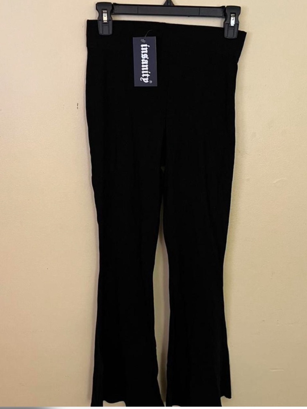 Insanity High-Waist Black Flare Pants S/M
